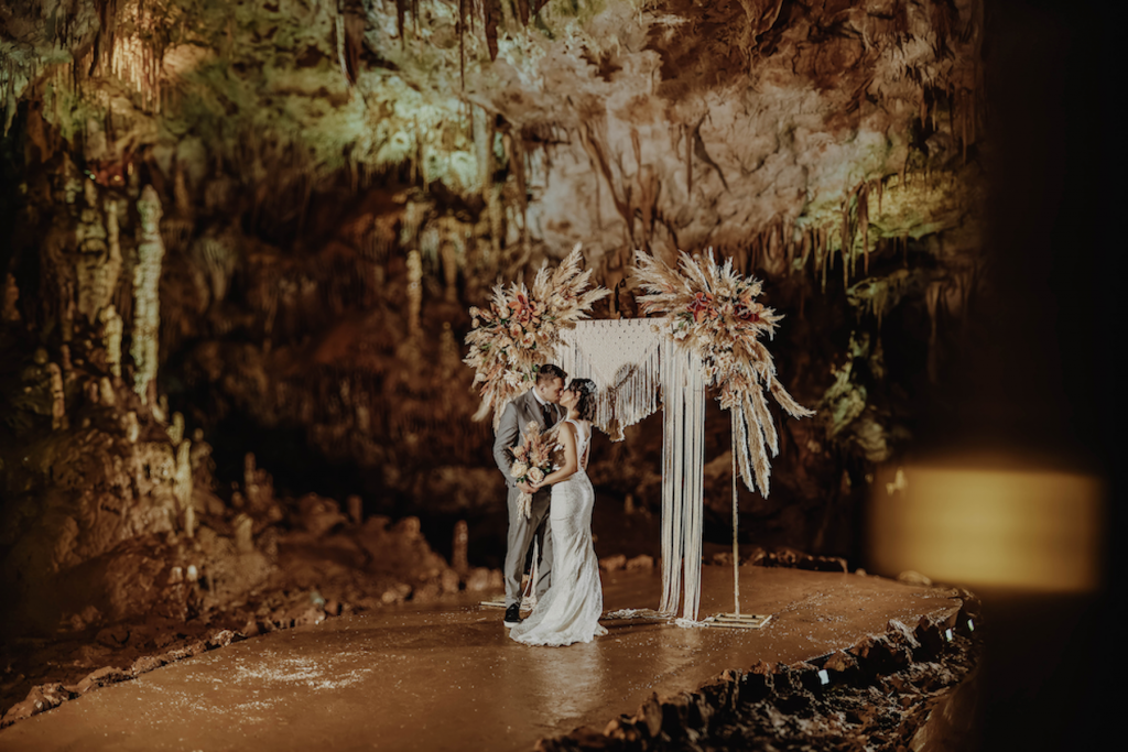 summer wedding in georgia ceremony